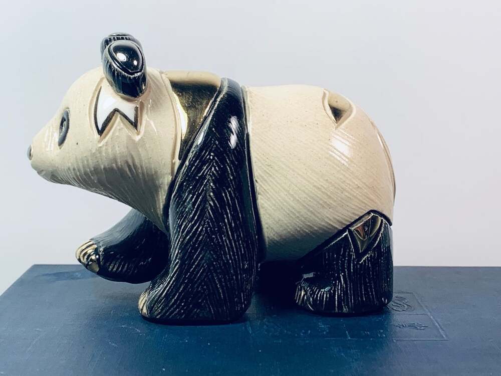 Panda Figurine Statue De Rosa Rinconada - Picture 7 of 10